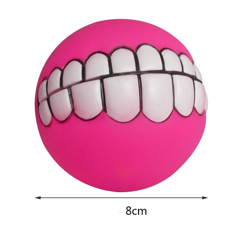Dog Ball Funny Teeth Squeaker
