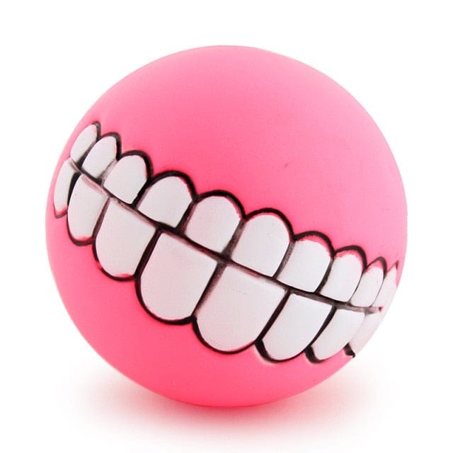 Dog Ball Funny Teeth Squeaker