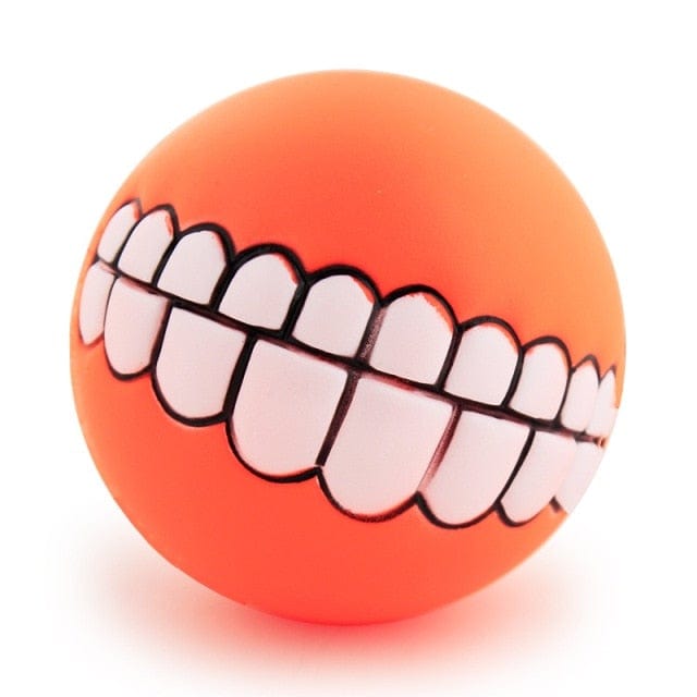 Dog Ball Funny Teeth Squeaker