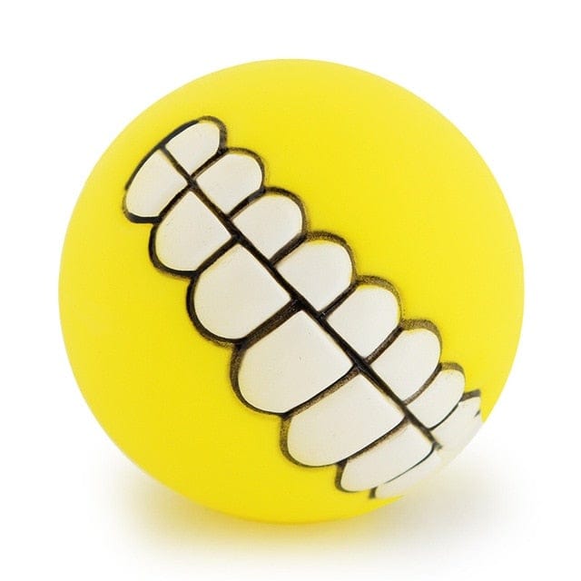 Dog Ball Funny Teeth Squeaker