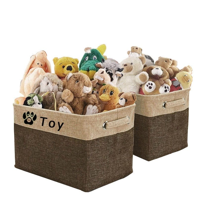 Personalized Dog Toy Storage Basket