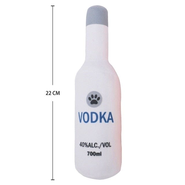 Plush Squeaky Printed Bottle